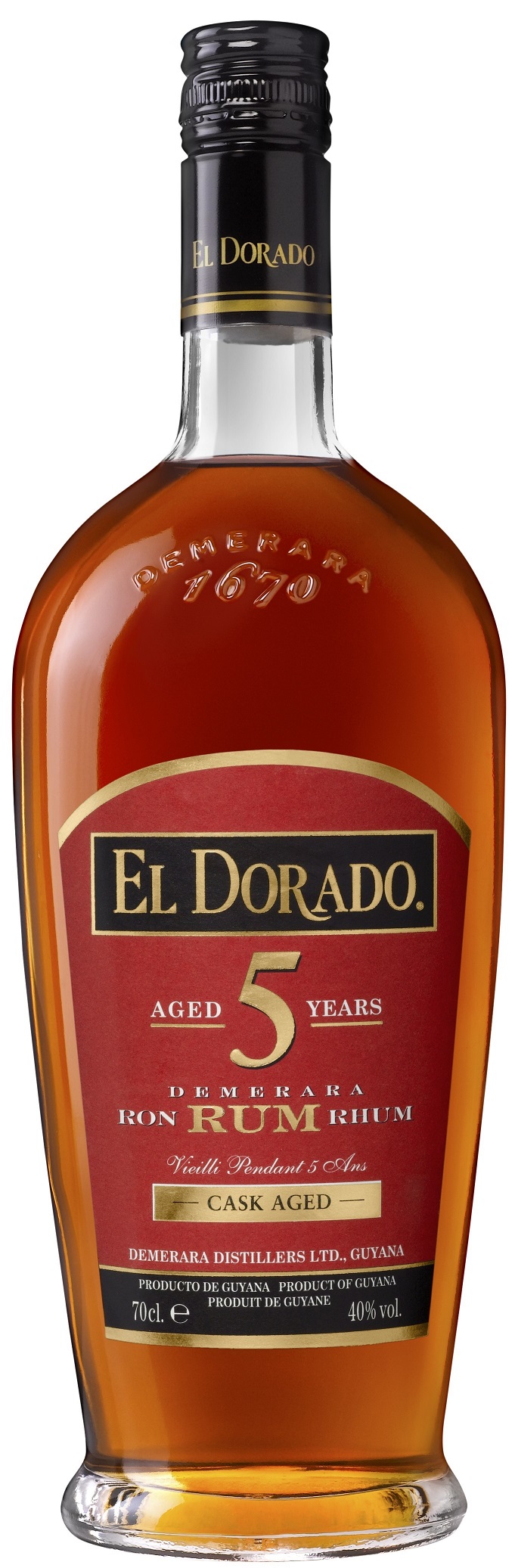 El Dorado 5y 43% 0,7 l (holá láhev)