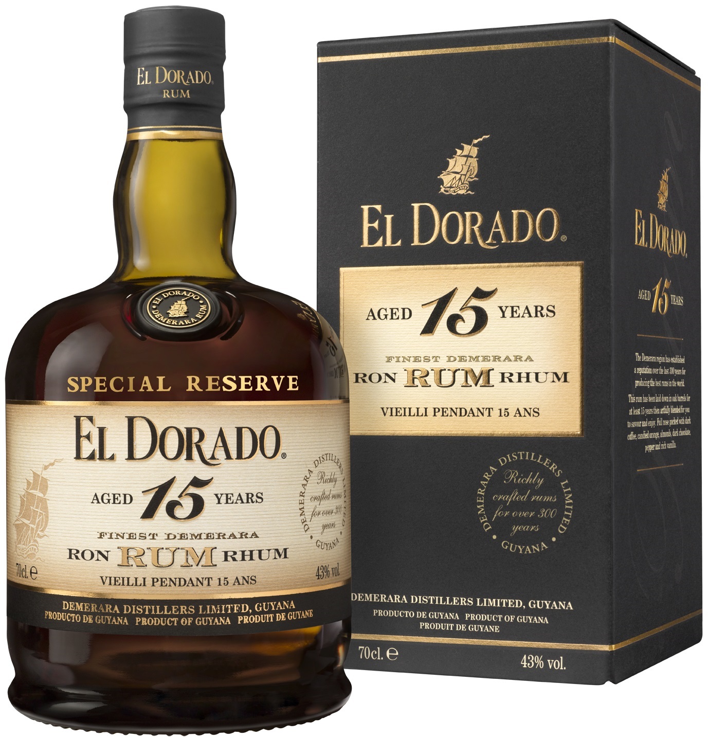 El Dorado 15y 43% 0,7 l (karton)