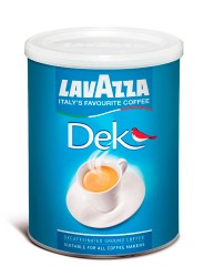 Káva Lavazza Dek - bez kofeinu - mletá 250g dóza