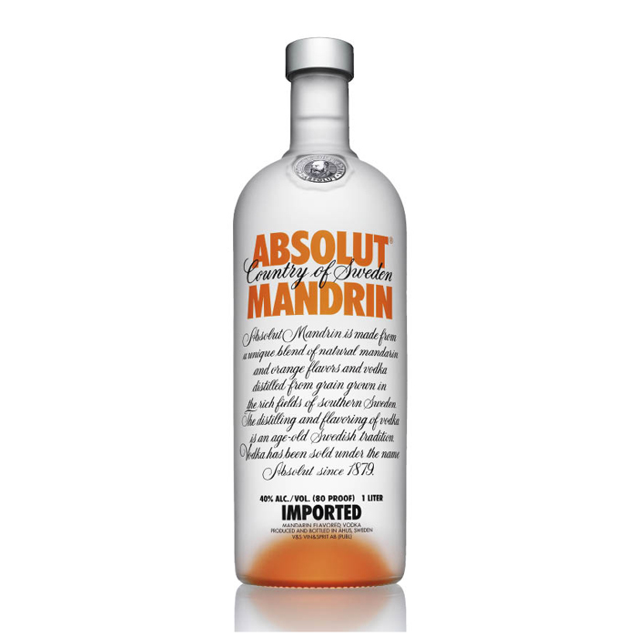 Absolut mandarin 40% 1 l (holá láhev)