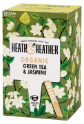 Heath&Heather BIO Čaj Organic Green Tea & Jasmine - zelený čaj s jasmínem 20 sáčků Heath and Heather