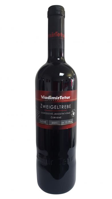 Rodinné vinařství Vladimír Tetur Zweigeltrebe jakostní 2011 0,75l