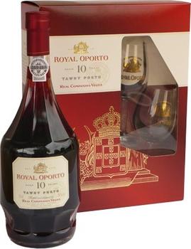 Royal Oporto Old Tawny 10 years 0,75 l dárkový box se skleničkami