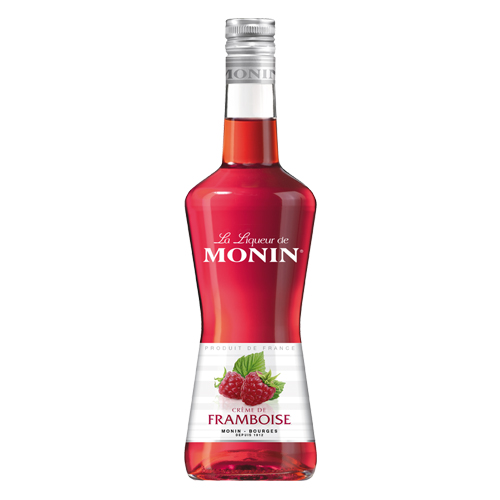 MALINOVÝ LIKÉR - MONIN CREME DE FRAMBOISE LIQUEUR 18% 0,7 (holá láhev)