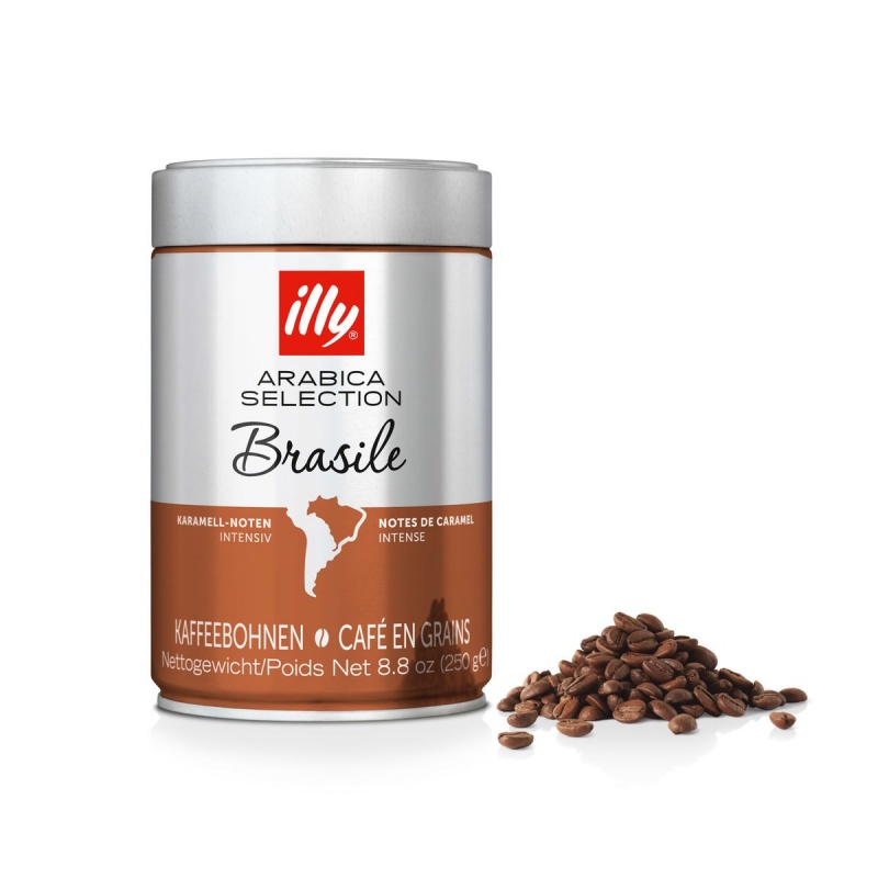 Káva Illy Monarabica Brasile zrnková 250g dóza