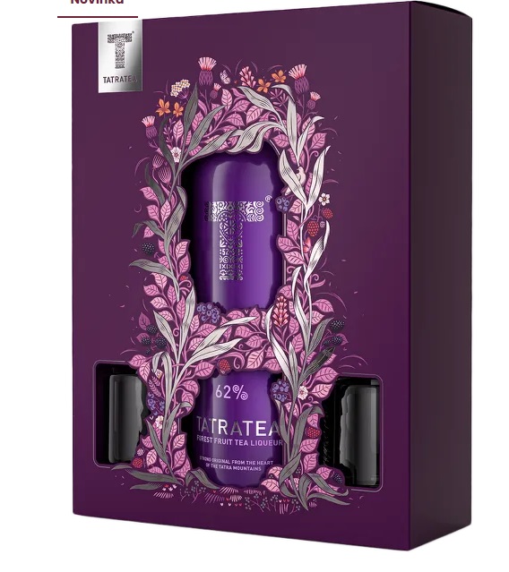 Karloff Tatratea Goralský 62% 0,7 l (dárkové balení 2 pohárky)