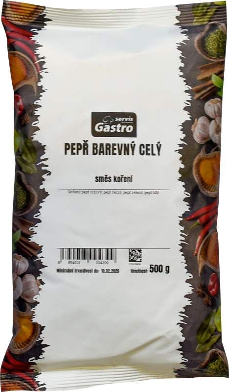 Gastro Servis Pepř barevný celý 500g GastroServis