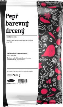 Pepř barevný drcený 500g Drana