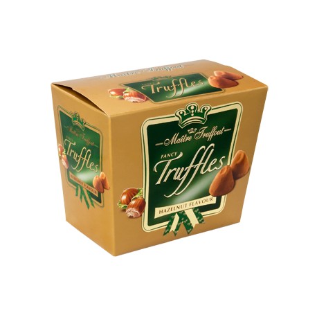 Gold Truffles Hazelnut 200g Maitre Truffout - čokoládoví lanýži s ořechy