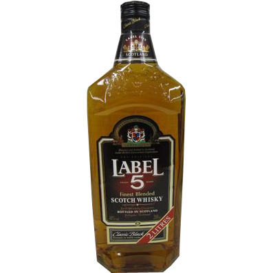 Label 5 40% 2 l (holá láhev)