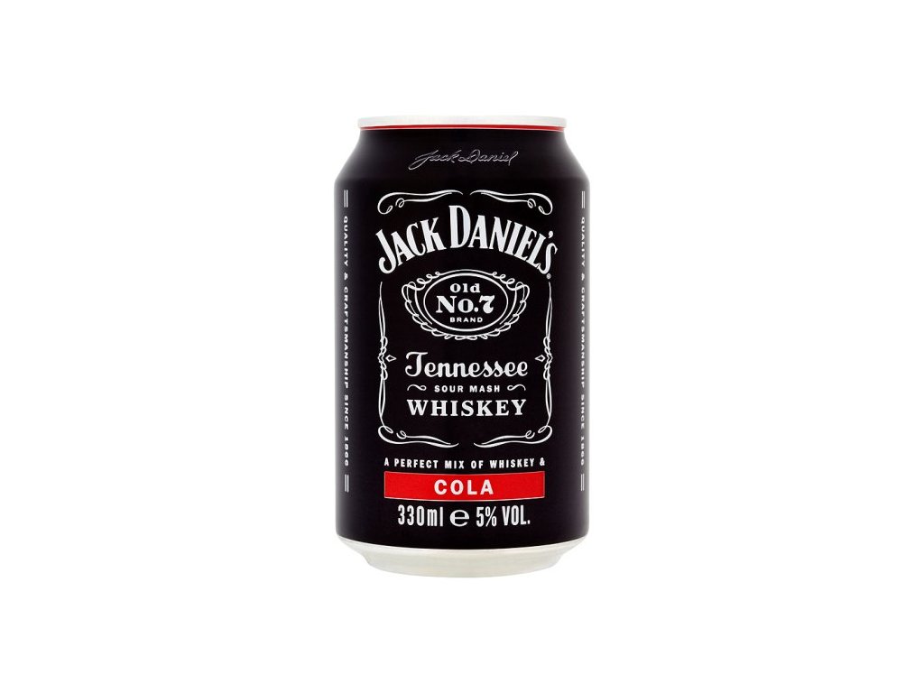 Jack Daniels & Cola 5% 0,33 l (plech)