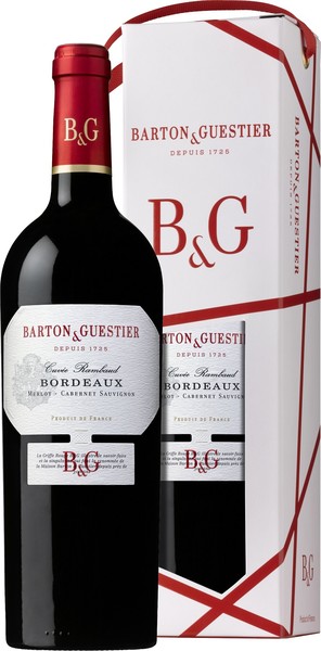 Barton a Guestier Barton&Guestier Bordeaux Rouge AOC 0,75l Dárkové balení