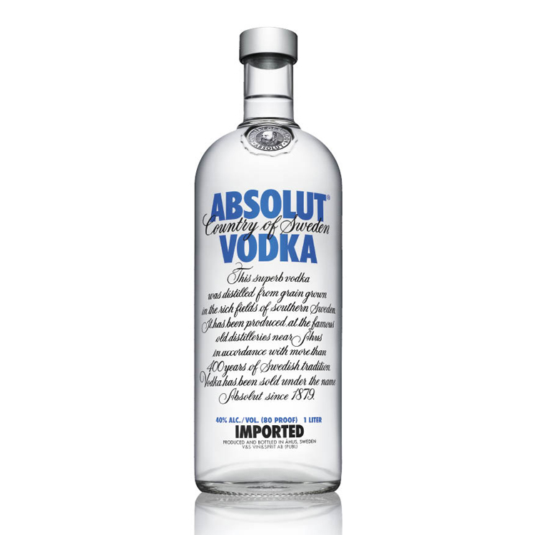 Absolut 40% 1 l (holá láhev)