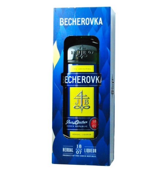 Jan Becher Becherovka 38% 3 l (dárkové balení taška)