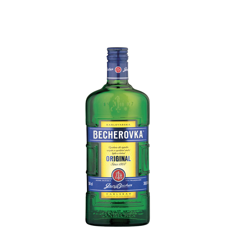 Jan Becher Becherovka 38% 0,5 l (holá láhev)