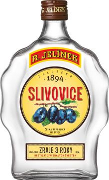 Rudolf Jelínek Slivovice budik 45% 0,5 l (holá láhev)