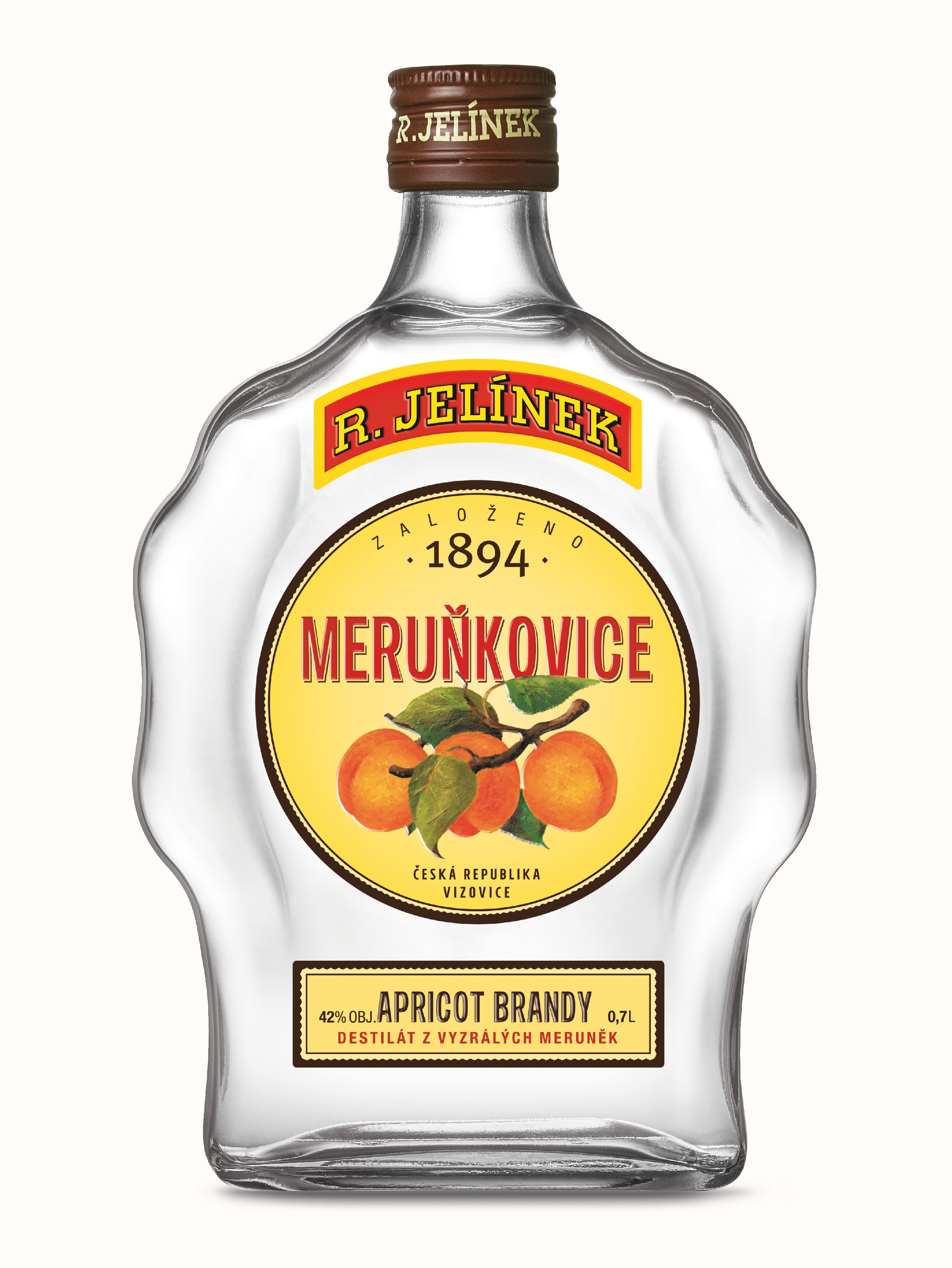 Jelínek Marhuľovica Budík 42% 0,7l (holá láhev)