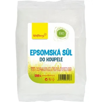 Epsomská léčivá sůl do koupele 1kg Wolfberry