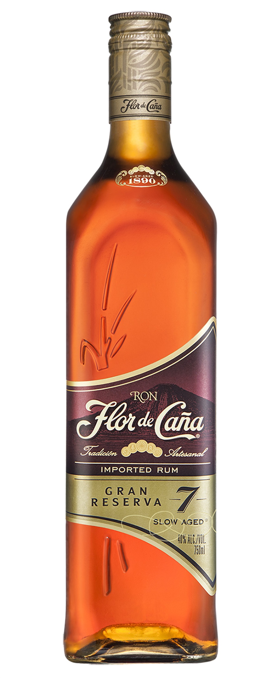 Flor de Cana 40% 7y 1 l (holá láhev)