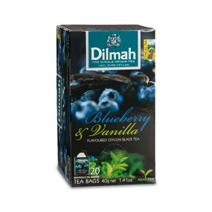 Čaj černý borůvka + vanilka 20sáčků DILMAH