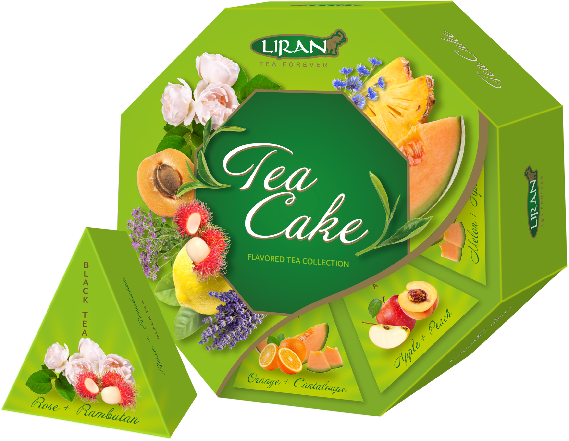 Liran Tea Cake dárkové balení porcovaných čajů 2 g x 80 ks