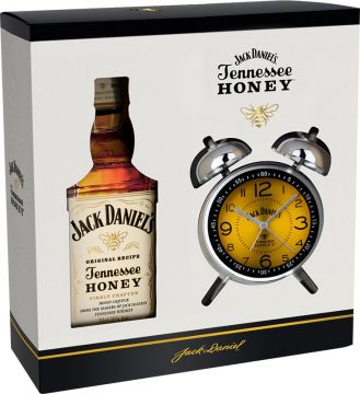 Jack Daniels Honey 35% 0,7 l (dárkové balení budík)