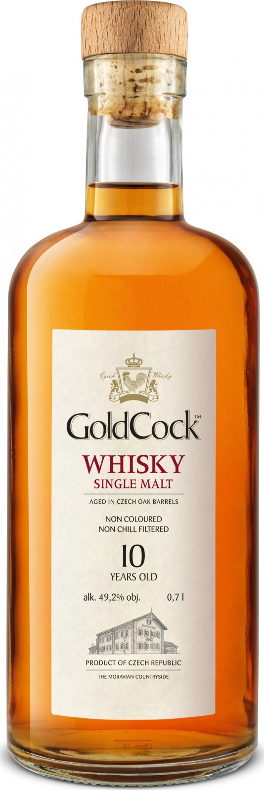 Whisky Gold Cock 10y 49,2% 0,7 l (karton)