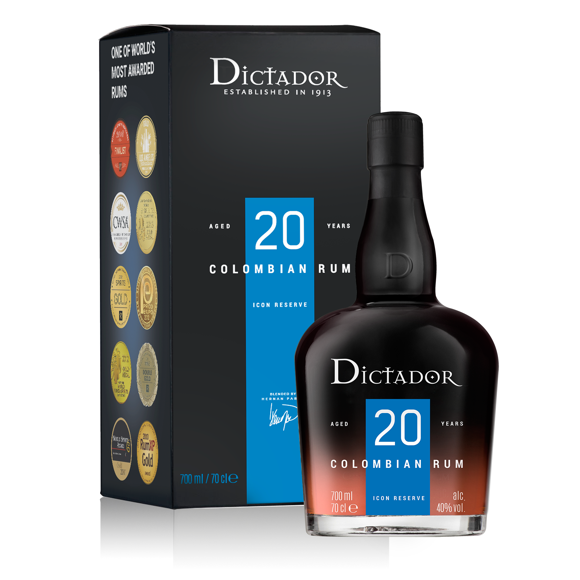 Dictador Rum 20y 40% 0,7 l (karton)