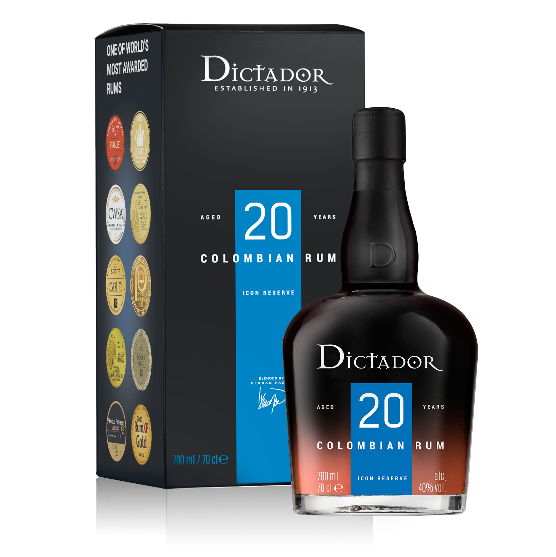 Dictador 20 letý 40% 0,7l (dárkové balení kazeta)