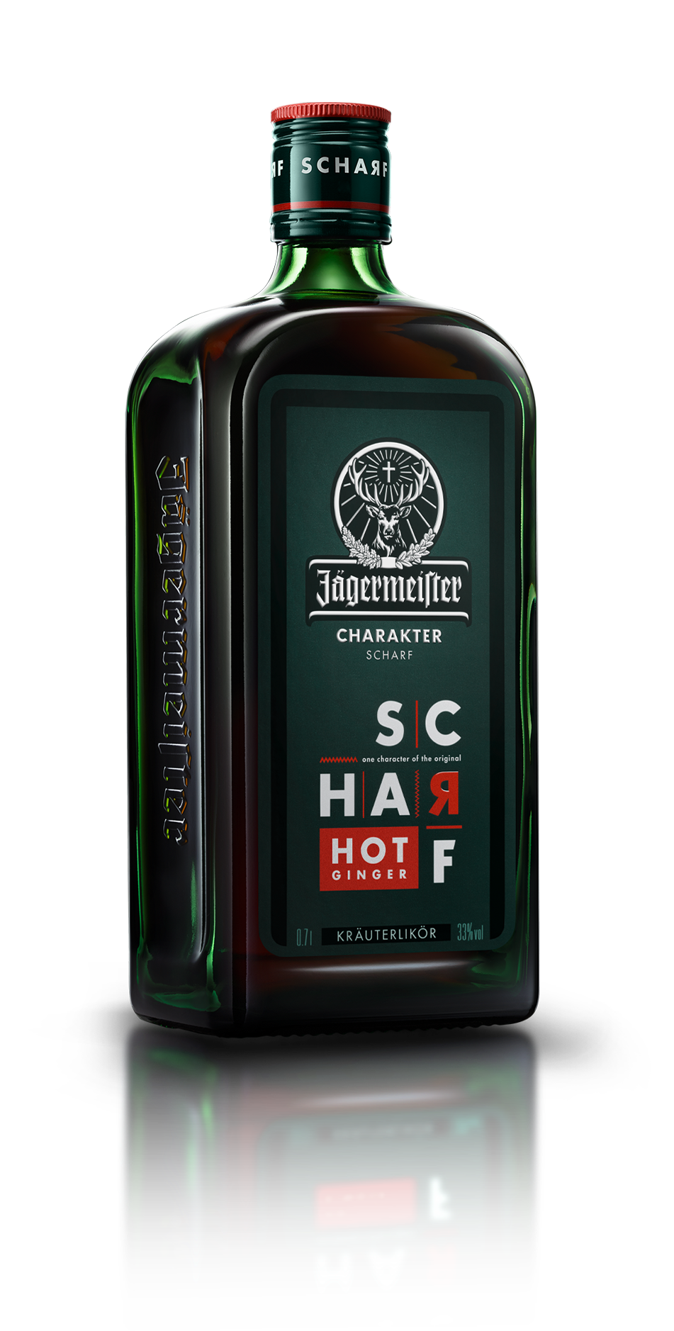 Jagermeister Scharf Hot Ginger 33% 0,7 l (holá láhev)