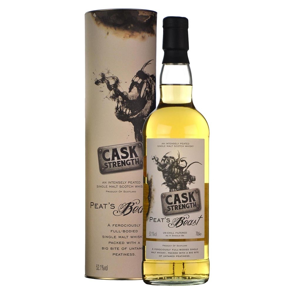 Peats Beast Cask Strenght 52,1% 0,7 l (tuba)