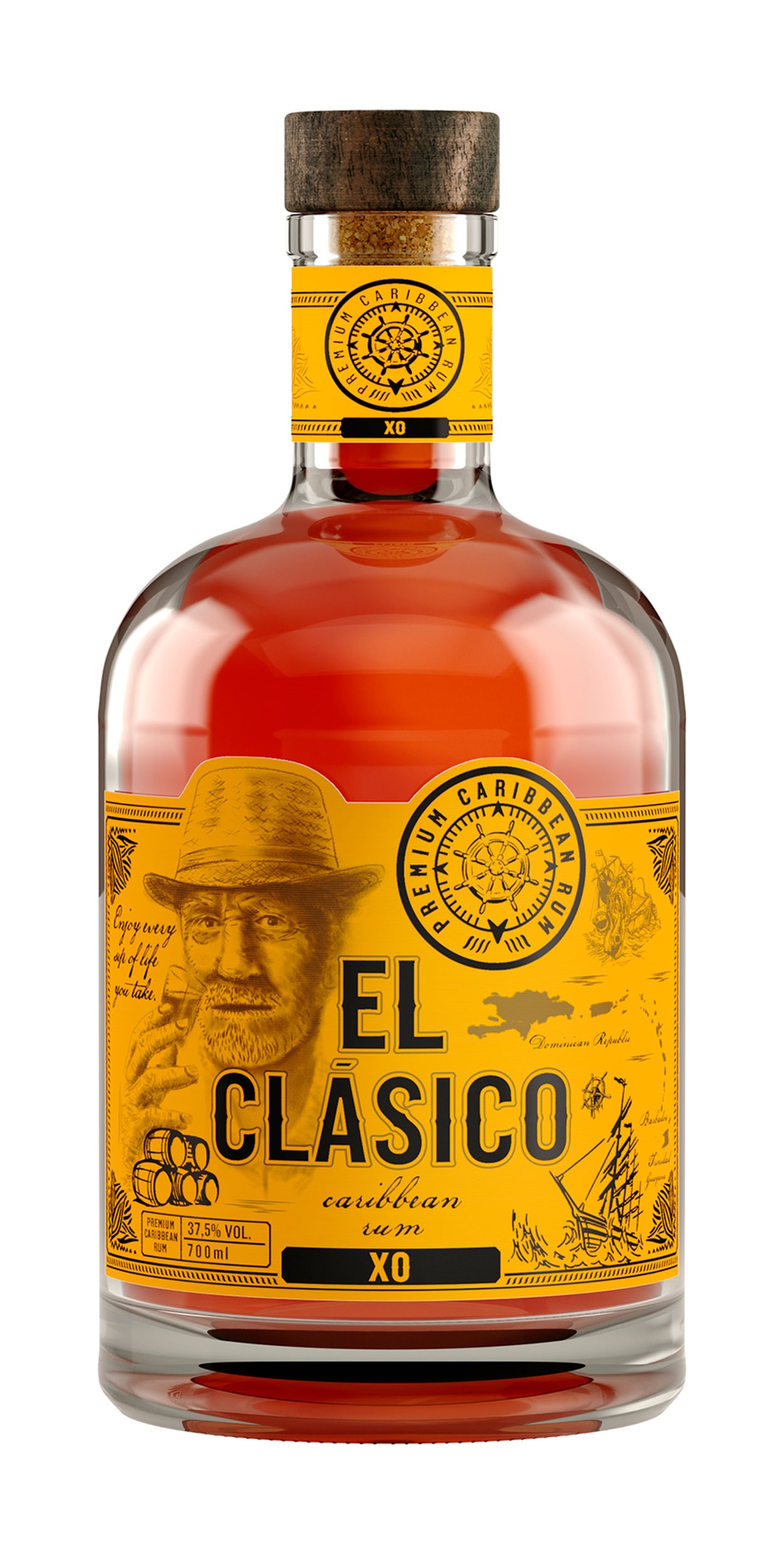 El Clasico Rum XO 37,5% 0,7 l (holá láhev)