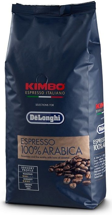 DeLonghi Kimbo Espresso 100% Arabica zrnková Káva 1 kg