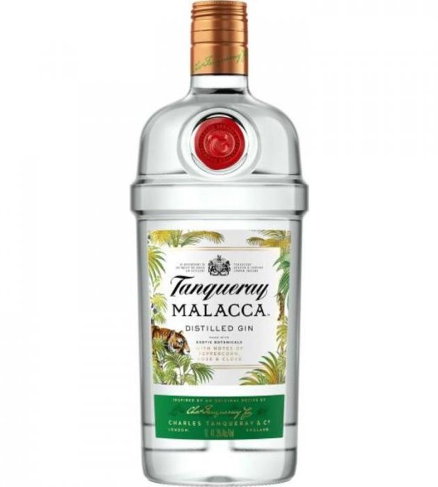 Tanqueray Malacca Gin 40% 1 l (holá láhev)