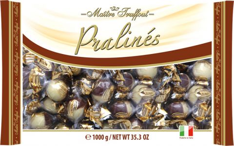 Gunz Maitre Truffout - Pralinky z mléčné čokolády s ořechovou náplní 1000 g