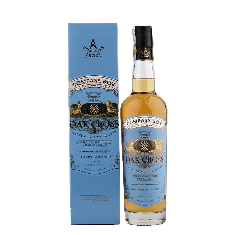 Compass Oak Cross Vatted Malt 43% 0,7 l (holá láhev)