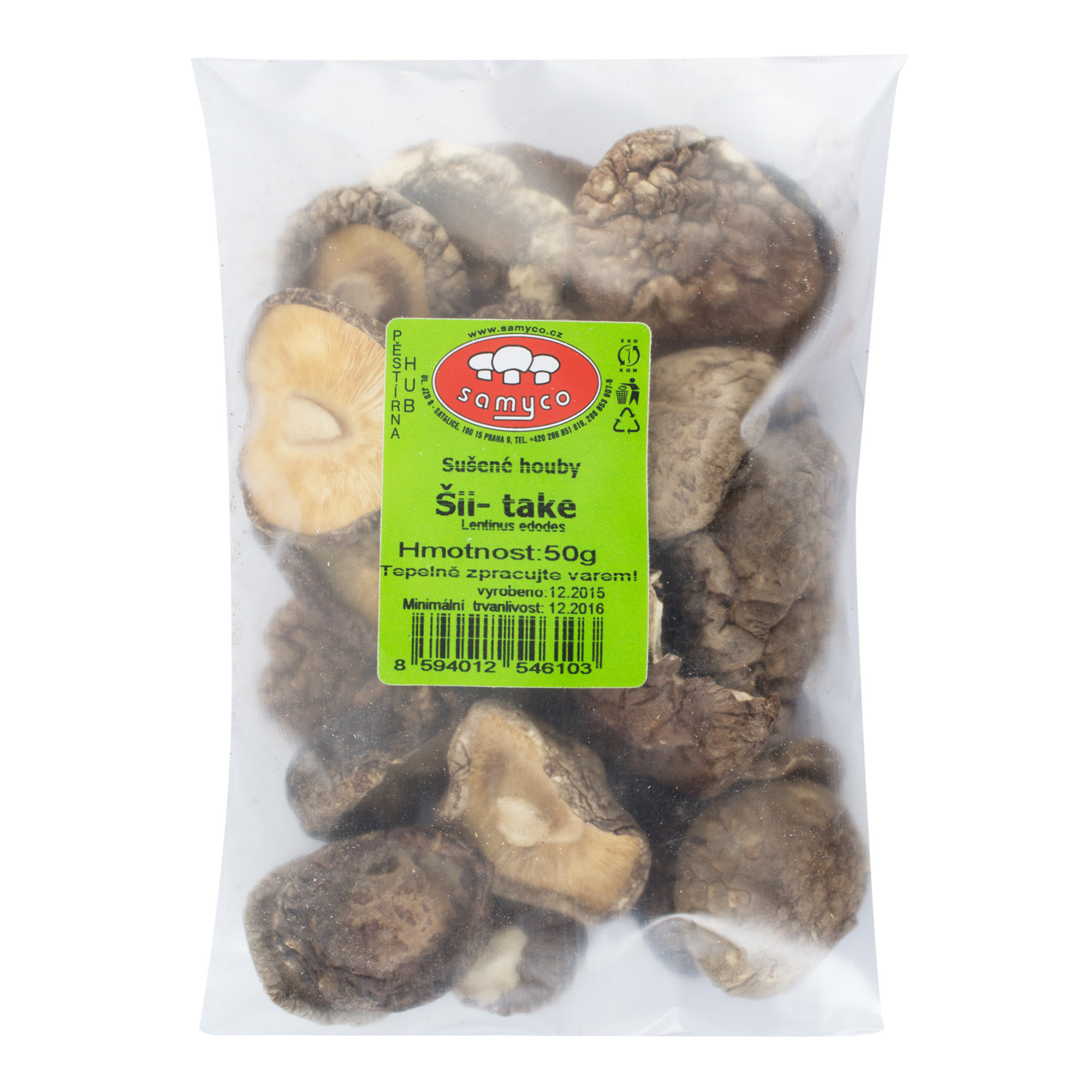 Samyco Houby sušené shiitake 50 g DIAMOND