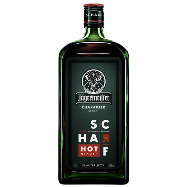 Jagermeister Scharf 1l 33% (holá láhev)