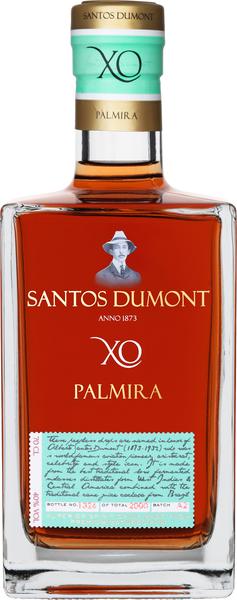 Santos Dumont XO Palmira 40% 0,7 l (holá láhev)