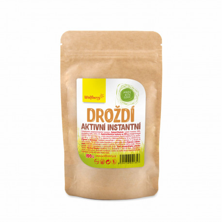 Droždí aktivní - instantní kvasnice 100g Wolfberry