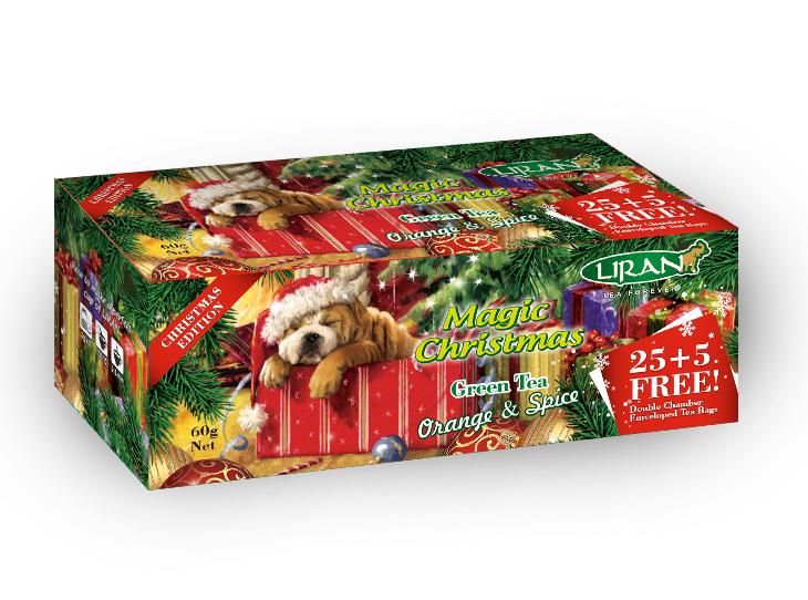 Magic Christmas Green Tea - Vánoční zelený čaj 30x2g Liran