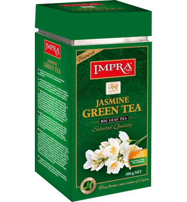 Čaj Impra Jasmine Green Tea - zelený čaj sypaný s jasmínem 200g