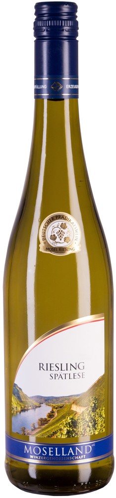 Moselland Riesling Spatlese - Ryzlink - bílé víno polosladké 8,5% 0,75l