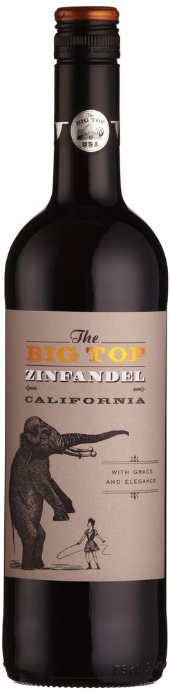 Víno The Big Top Zinfandel - červené polosuché 14% 0,75l