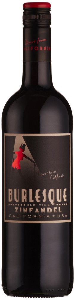 Víno Burlesque Zinfandel - červené polosuché 14% 0,75l