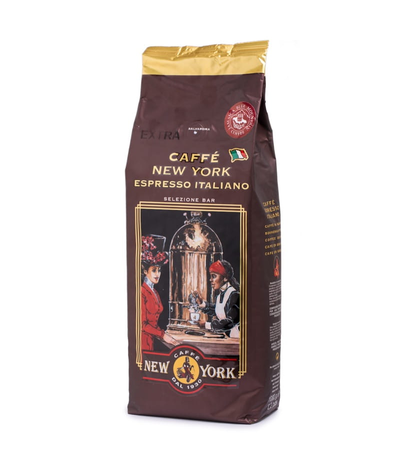 New York Caffé Extra 100% Arabica zrnková káva 1kg