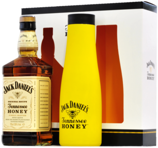 Jack Daniel's Honey + termoska 35% 0,7l (Karton + plecháčky)