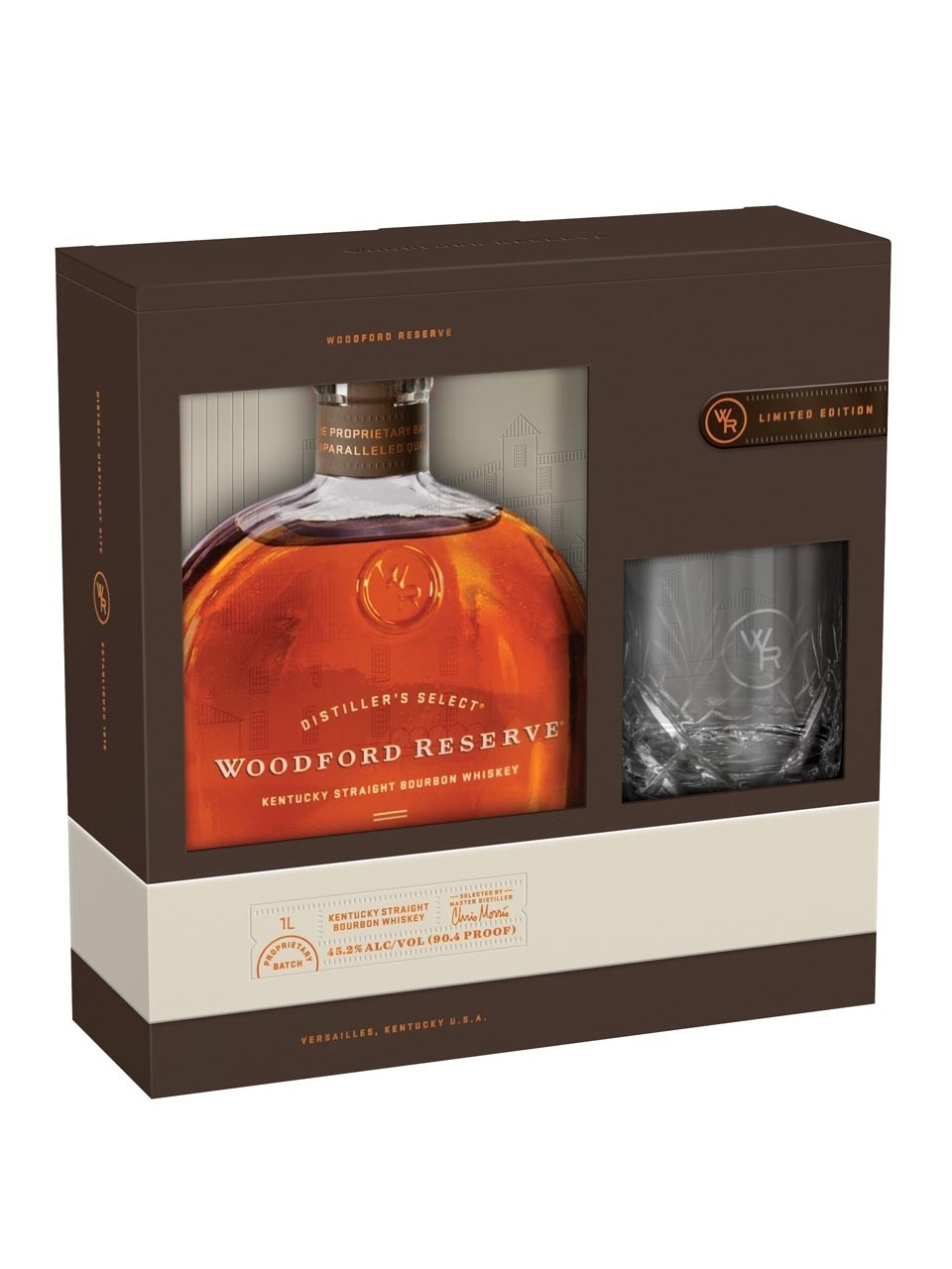 Woodford Reserve + sklenice 43,2% 0,7l (dárkové balení 1 sklenice)