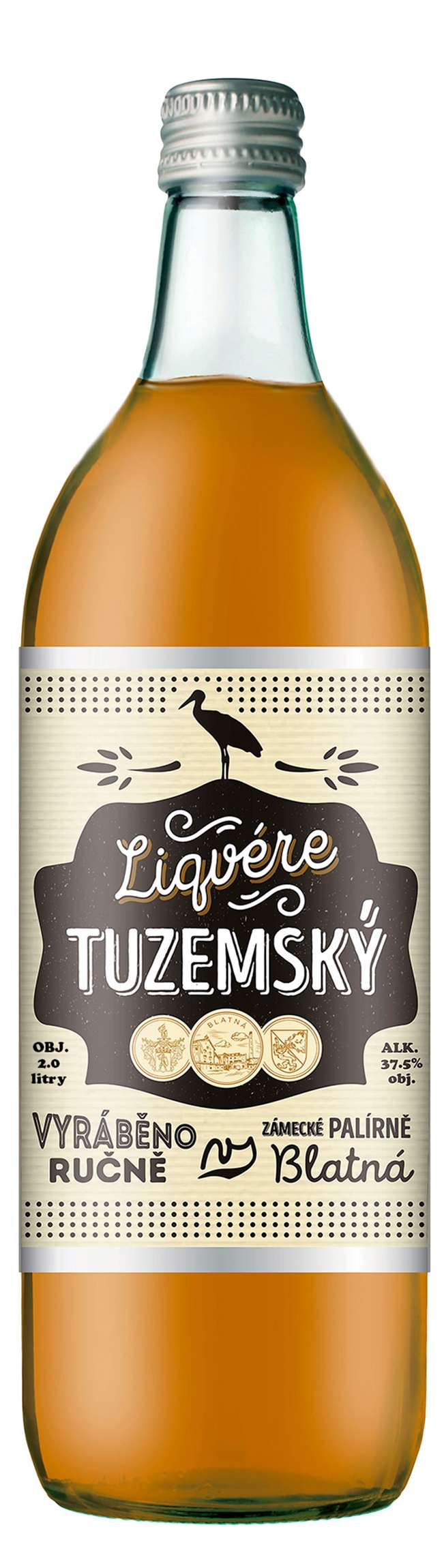 Liqvére Tuzemský 37,5% 2 l (holá láhev)