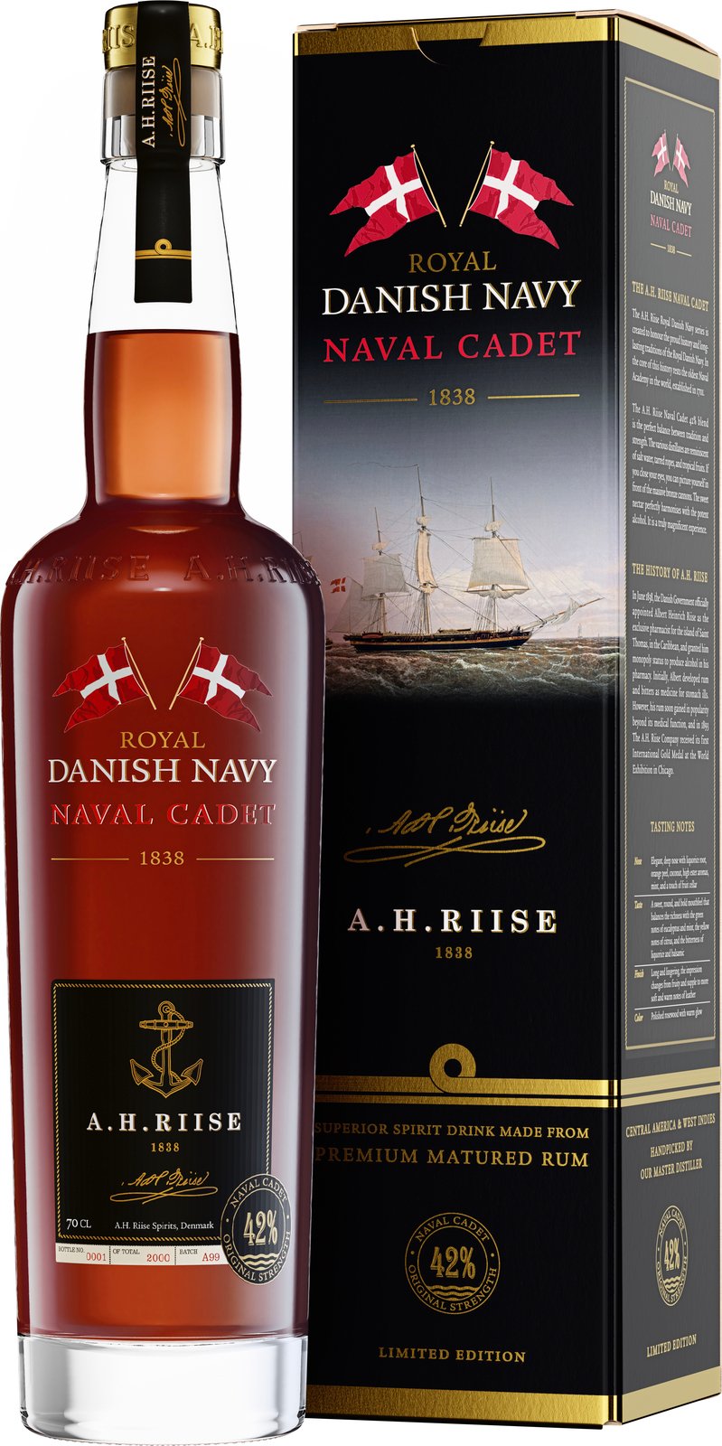 A.H.Riise Naval Cadet 42% 0,7 l (karton)